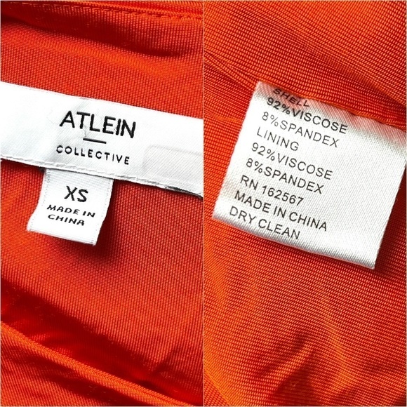 ATLEIN Asymmetric Ruched Side Cutout Sleeveless Jersey Bodycon Midi Dress XS - Picture 5 of 6